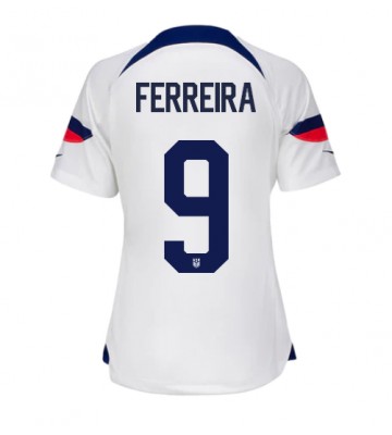 Förenta staterna Jesus Ferreira #9 Hemmatröja Dam VM 2022 Kortärmad